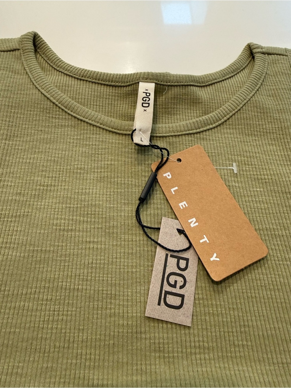 PGD Ribslub Daisy Racer Back Tank - Picture 2 of 5